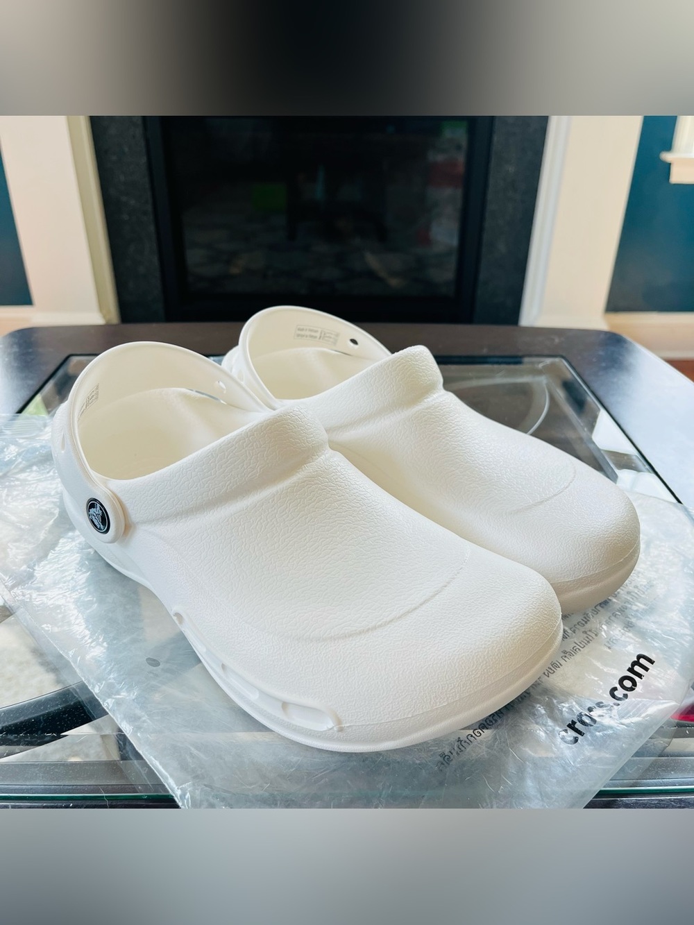 Crocs Bistro Work Clogs Unisex M5/W7 White Waterproof Slip-resistant NWT
